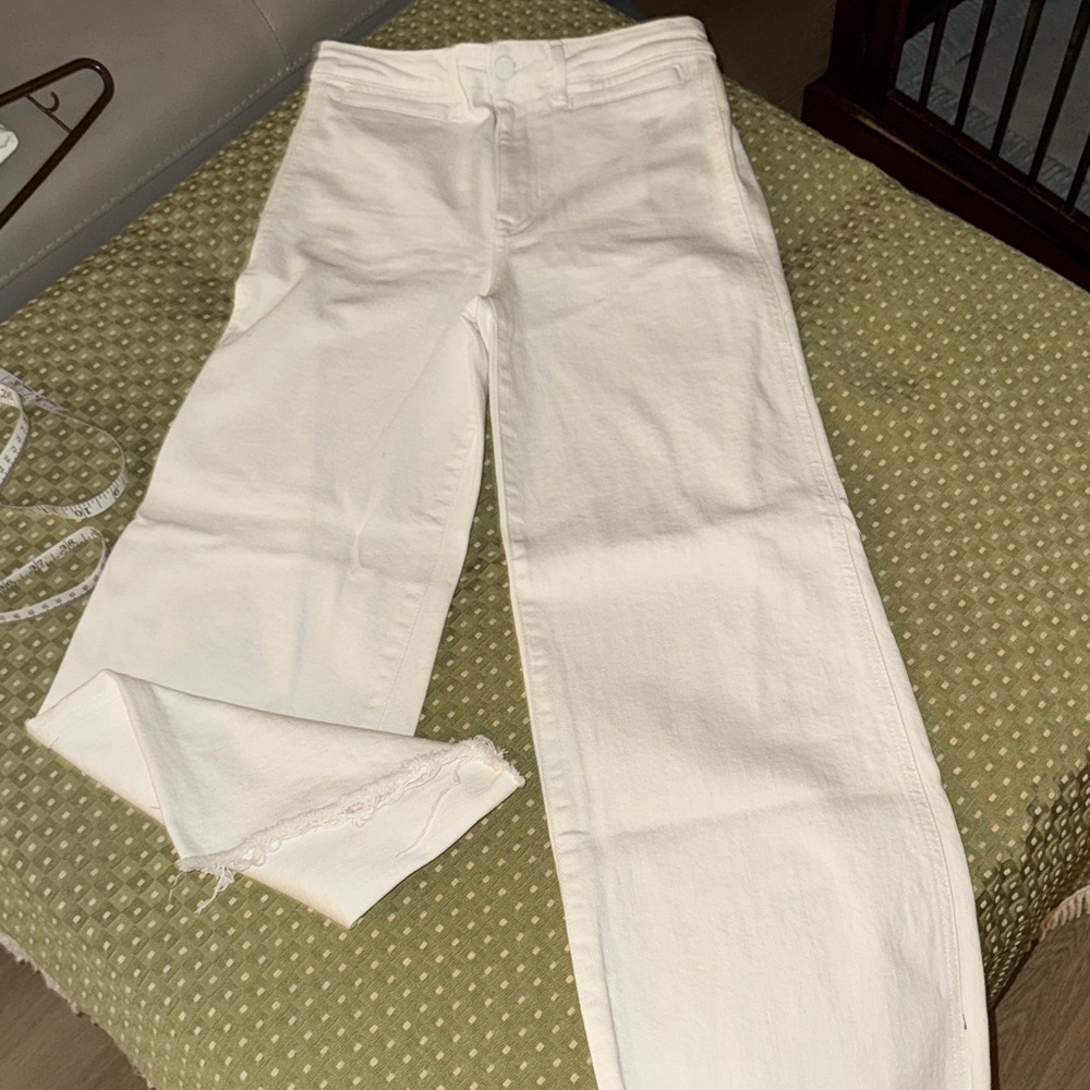 H&M coot crop tight pants wide leg